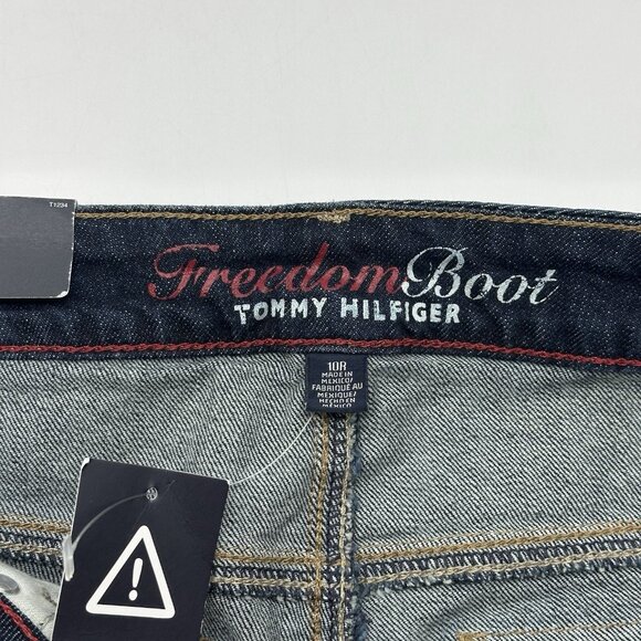 Tommy Hilfiger Freedom Boot Women's Size 10R Dark Wash Stretch Denim Jeans NWT - Picture 11 of 13